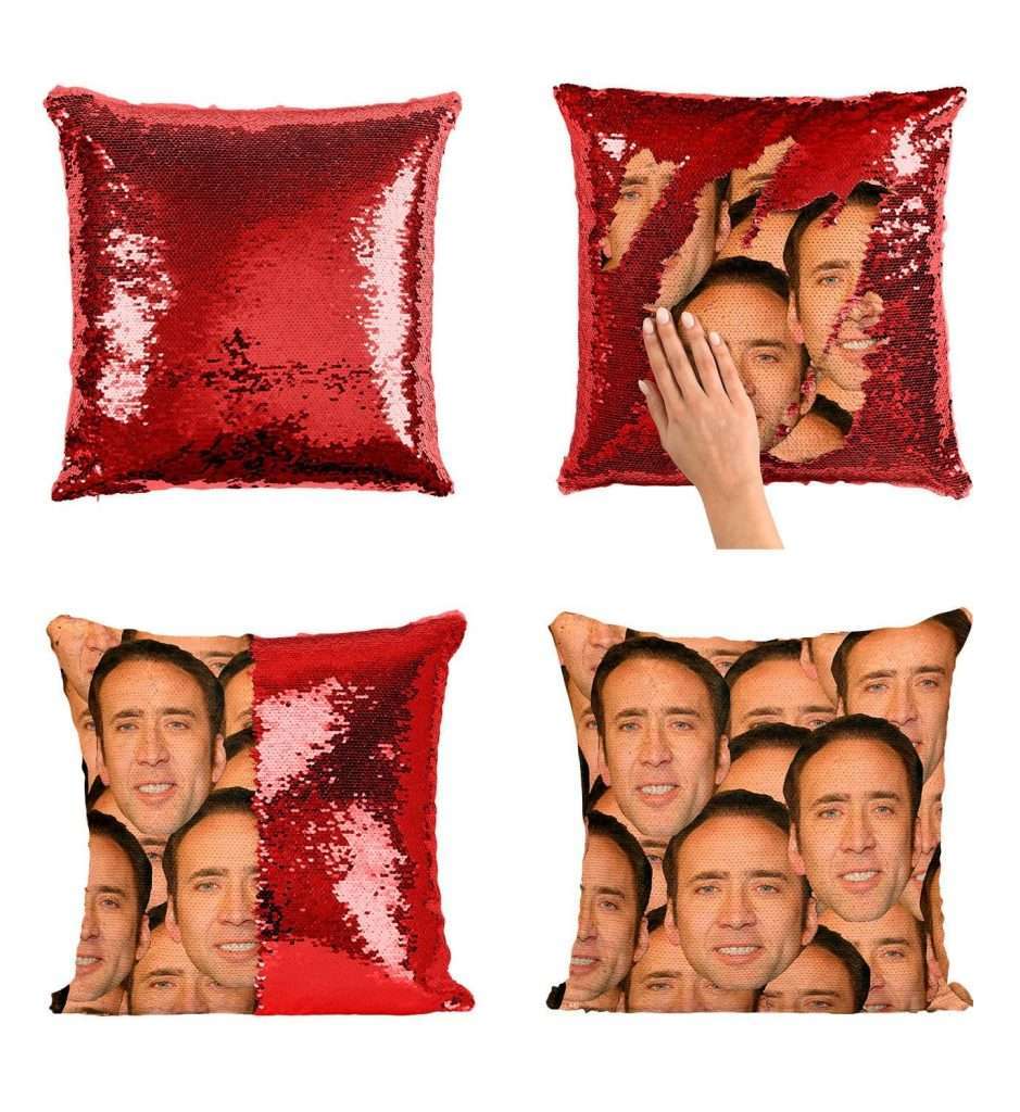 sublimation sequin cushion cover