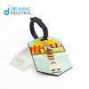 Sublimation Hexagon MDF Luggage Tag custom Luggage Tag - Image 4