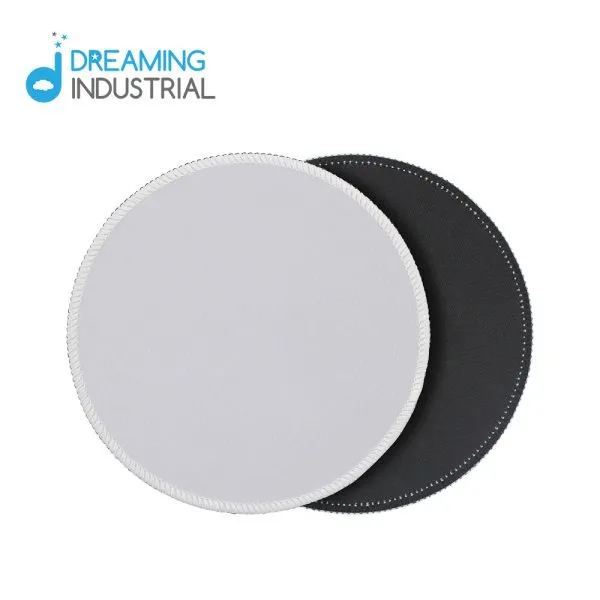 Sublimation Sewn Edge Photo Mouse Mat Sublimation Round Mouse Pad - Image 3