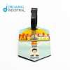 Sublimation Hexagon MDF Luggage Tag custom Luggage Tag