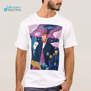 Valentine's Gift Sublimation Polyester O-Neck T-Shirt Men's Tee Shirt for Heat Press