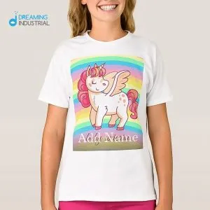 Sublimation Polyester T-Shirt White Sublimation Apparel for Kids