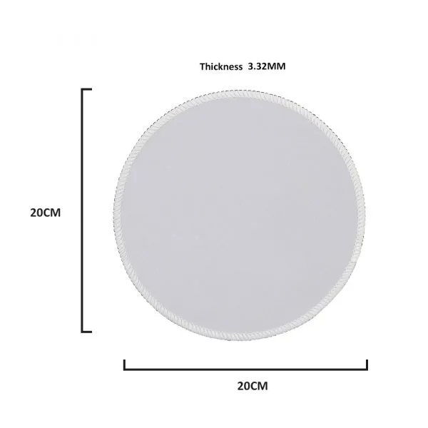 Sublimation Sewn Edge Photo Mouse Mat Sublimation Round Mouse Pad - Image 6